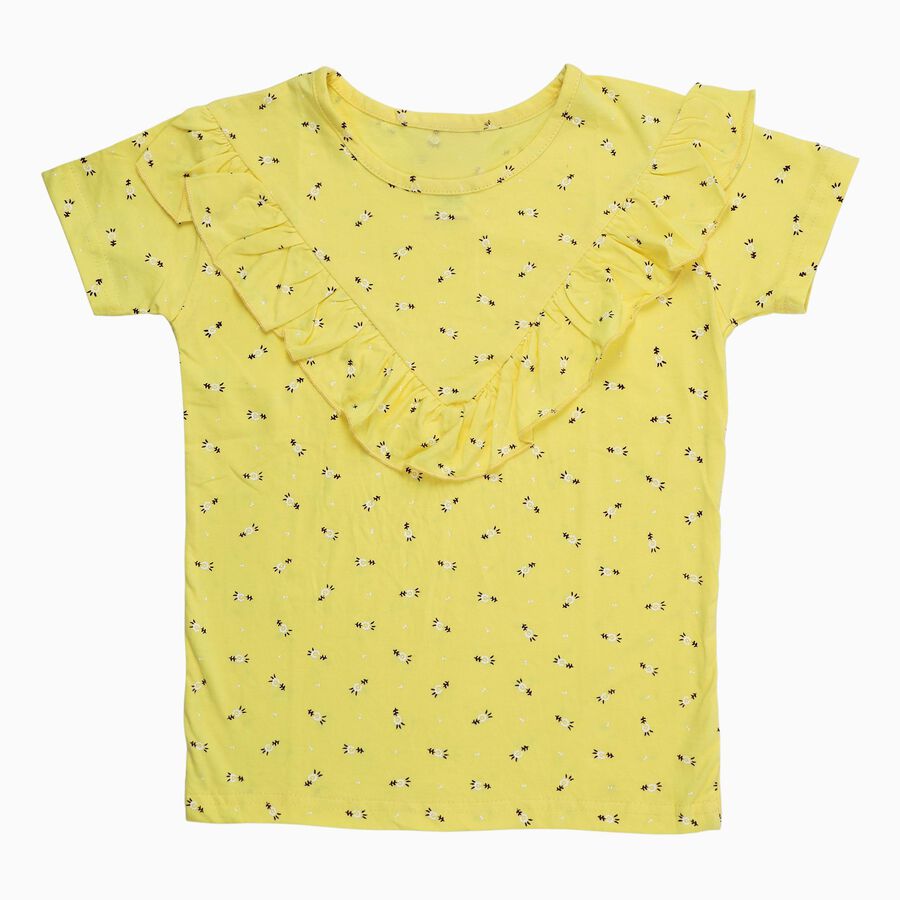 Girls' T-Shirt, Yellow, large image number null