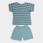 Infant Boys' 100% Cotton Baba Suit, टील ब्लू, small image number null