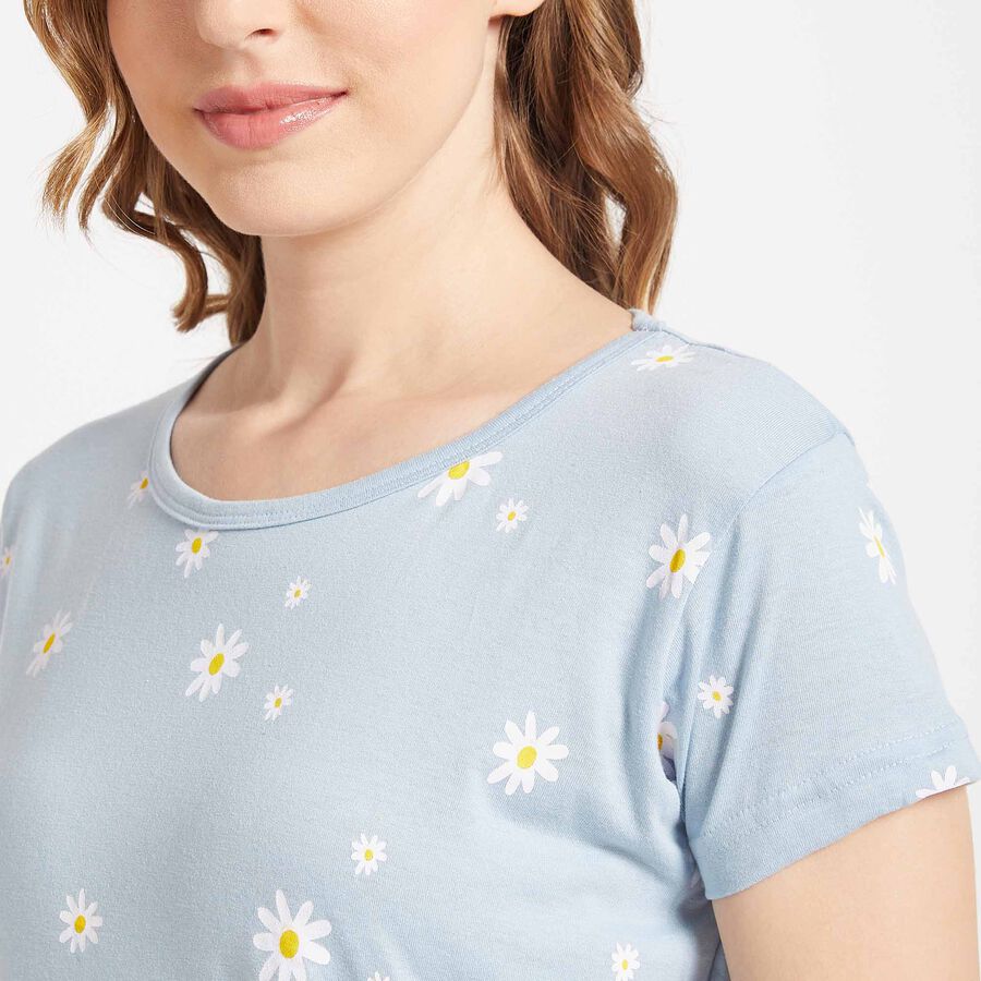 All Over Print Night Suit, हल्का नीला, large image number null