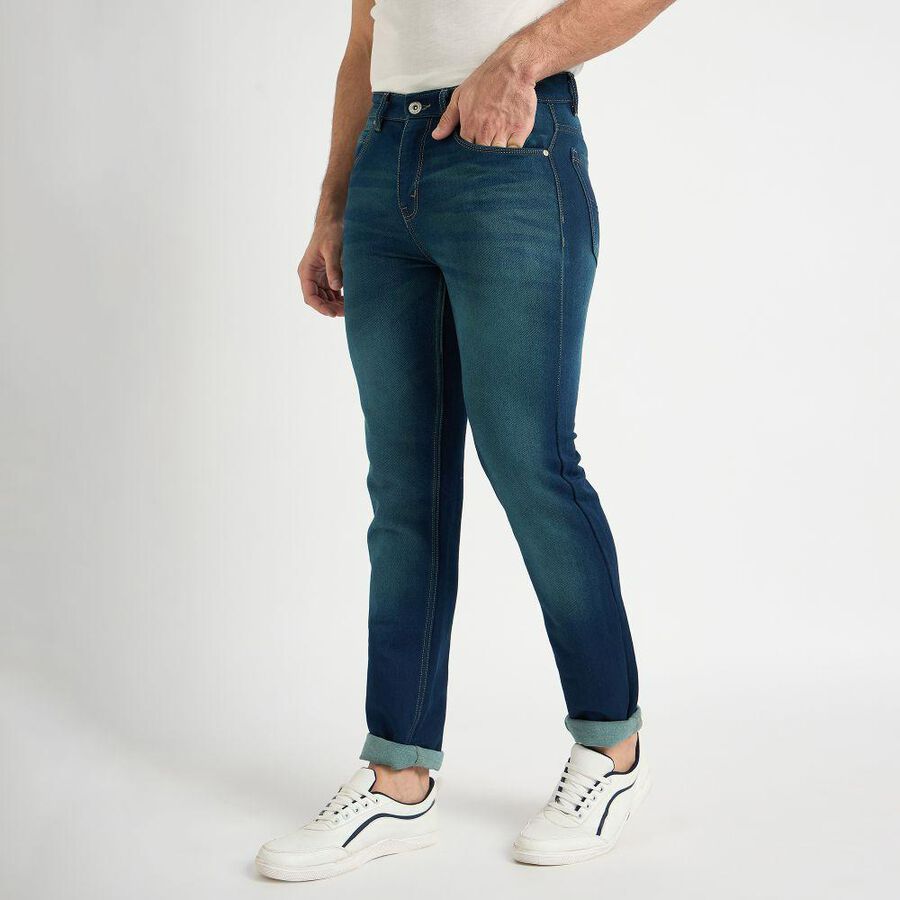 Men's Slim Fit Jeans , Dark Blue, large image number null