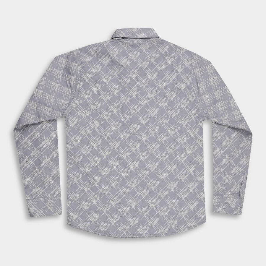 Boys' 100% Cotton Casual Shirt, Light Blue, large image number null