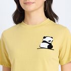 Ladies' Round Neck T-Shirt, Khaki, small