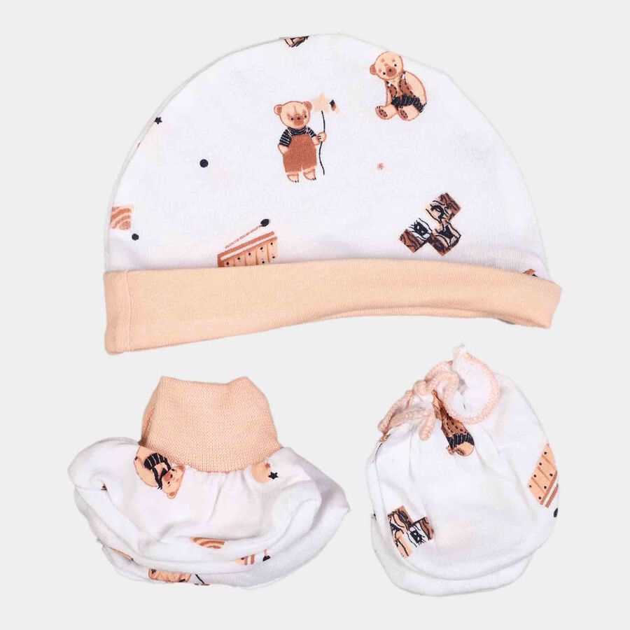 कॉटन बेबी गिफ्ट सेट, सफ़ेद, large