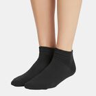 Men's Ankle Length Socks Pack of 3 ( Grey Melange, Black, Charcoal ), चारकोल, small