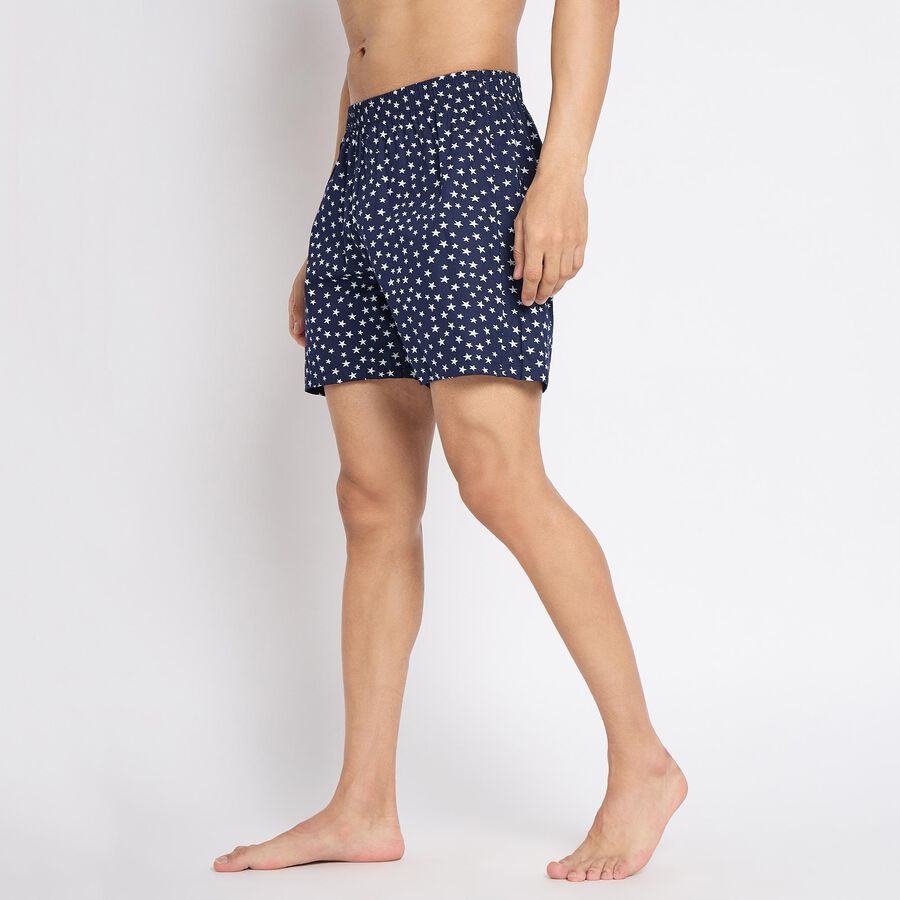 Men's 100% Cotton Boxers, नेवी ब्लू, large image number null