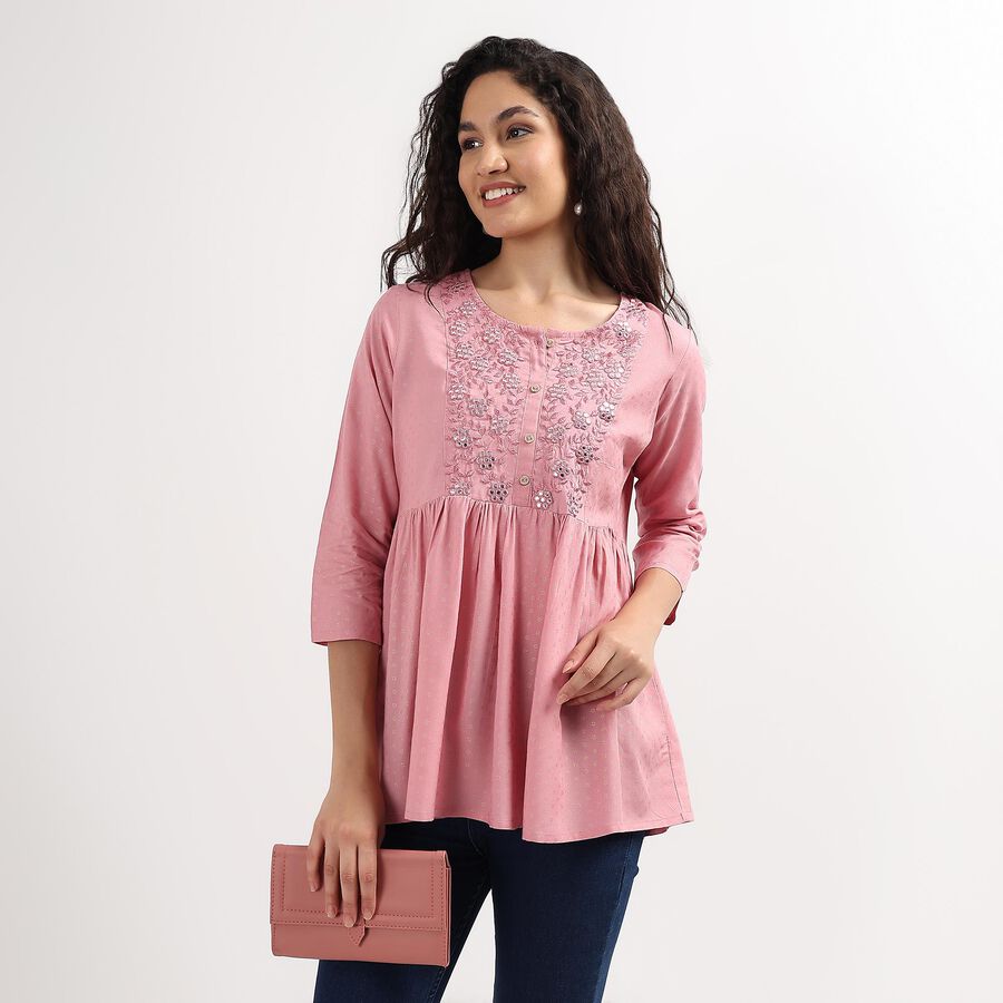 Ladies' Kurti , बैंगनी, large image number null