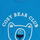 Infants Bright Blue Cotton Round Neck Casual Vest, मध्यम नीला, small image number null