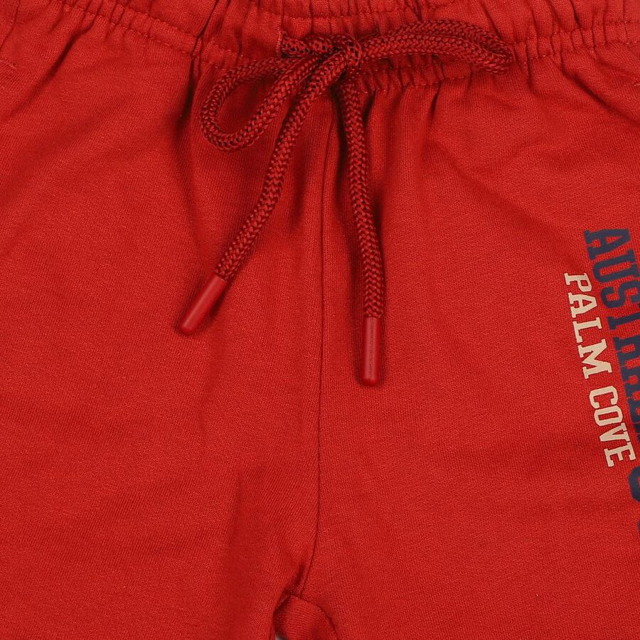 Boys Rust Regular Fit Solid Pyjama, रस्ट, large