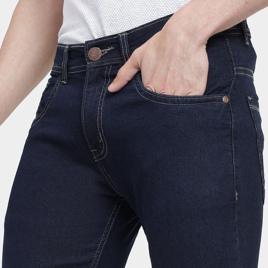 Men's Skinny Jeans, गहरा नीला, large image number null