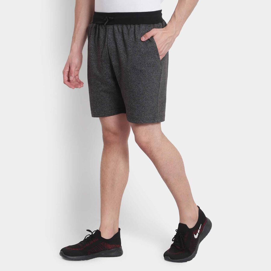 Cut & Sew Regular Length Bermuda, Black, large image number null