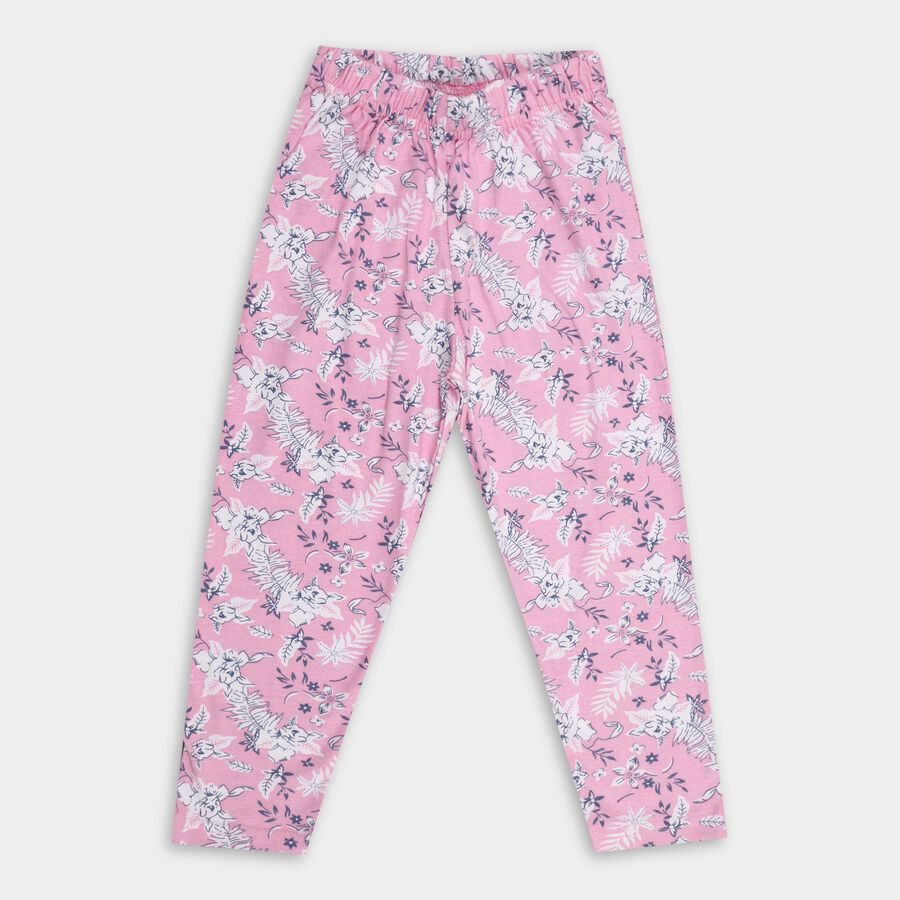 Girls' Pyjama, Light Pink, large image number null