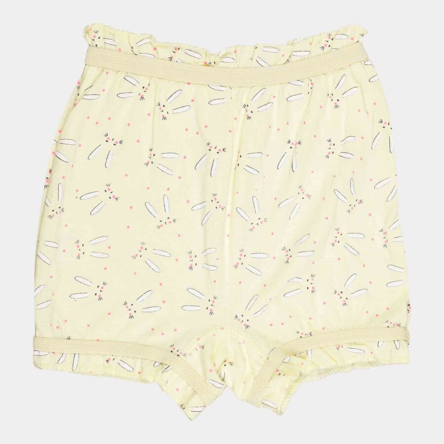 Girls Printed Bloomer, Yellow, large image number null