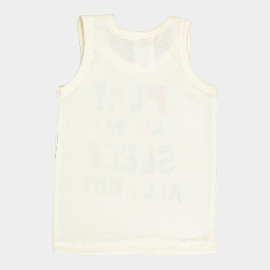 Infants Solid Vest, Yellow, large image number null