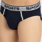 Men's 100% Cotton Briefs , Navy Blue, small image number null