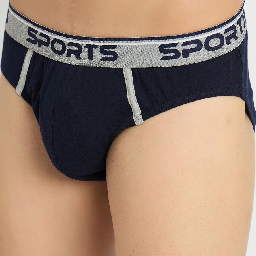 Men's 100% Cotton Briefs , Navy Blue, large image number null