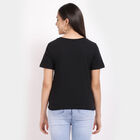 राउन्ड नेक टी-शर्ट, Black, small image number null