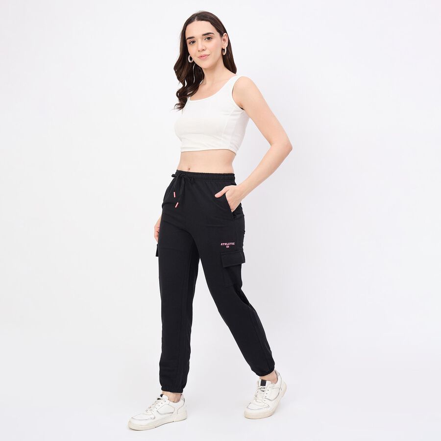 Women's Unknown Fit Minimalist Track Pants, काला, large
