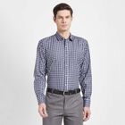 Checks Formal Shirt, Navy Blue, small image number null