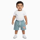 Infants' 100% Cotton Half Pant, Teal Blue, small image number null