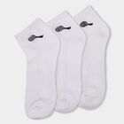 Men's Socks (Pack of 3), सफ़ेद, small