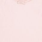 Girls Soft Pink Cotton Round Neck Sleeveless Vest, Peach, small image number null