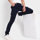 Men's Slim Fit Jeans , गहरा नीला, small image number null