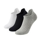 Men's Ankle Length Socks Pack of 3 ( White, Grey, Navy Blue ), नेवी ब्लू, small
