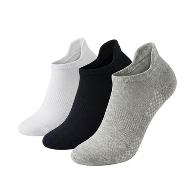 Men's Ankle Length Socks Pack of 3 ( White, Grey, Navy Blue )