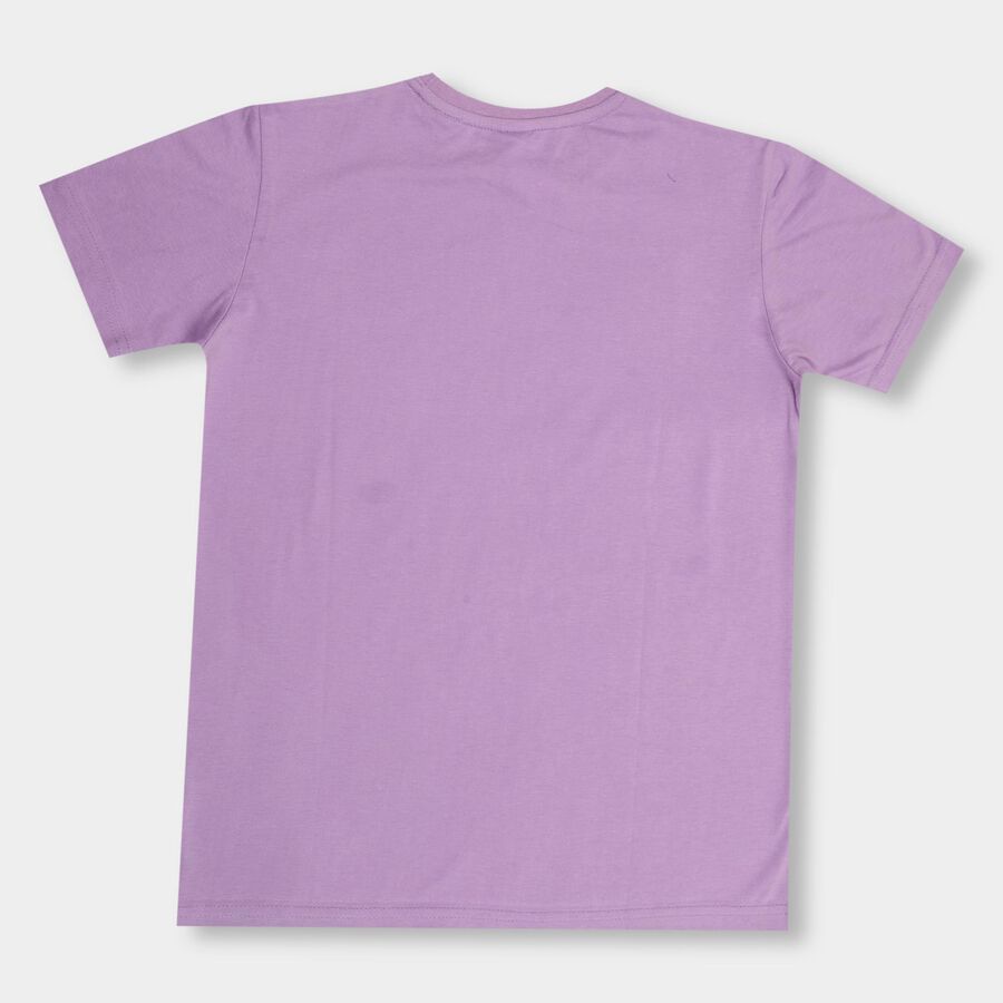 Boys' Half Sleeves T-Shirt, लाइलेक, large image number null