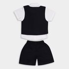 Infant Boys' 100% Cotton Baba Suit , नेवी ब्लू, small image number null