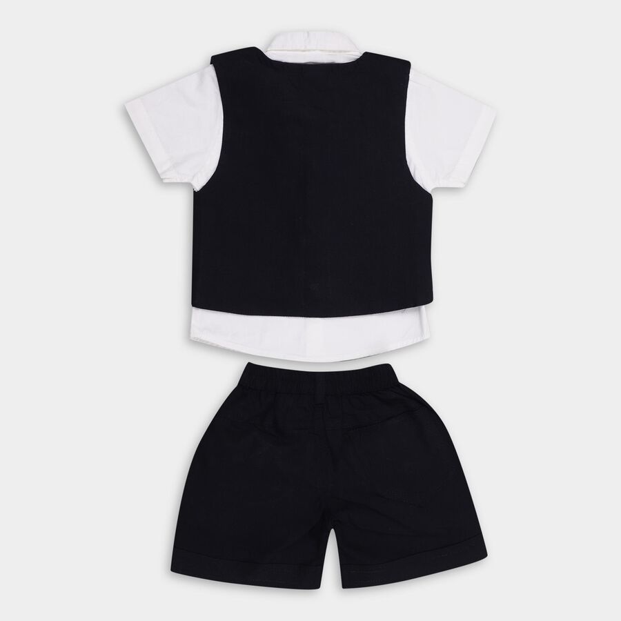 Infant Boys' 100% Cotton Baba Suit , नेवी ब्लू, large image number null
