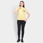 Ladies' 100% Cotton Round Neck T-Shirt, खाकी, small