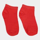 Girls Solid Ankle Length Socks, Red, small image number null