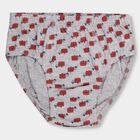 Boys' 100% Cotton Briefs, लाल, small image number null