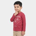 Boys Pink Crew Neck Regular Boys T-Shirt, Pink, small
