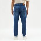 Men's Slim Fit Jeans, मध्यम नीला, small image number null