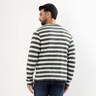 Men's Muted Sage Green Round Neck Casual T-Shirt, हल्का हरा, small image number null