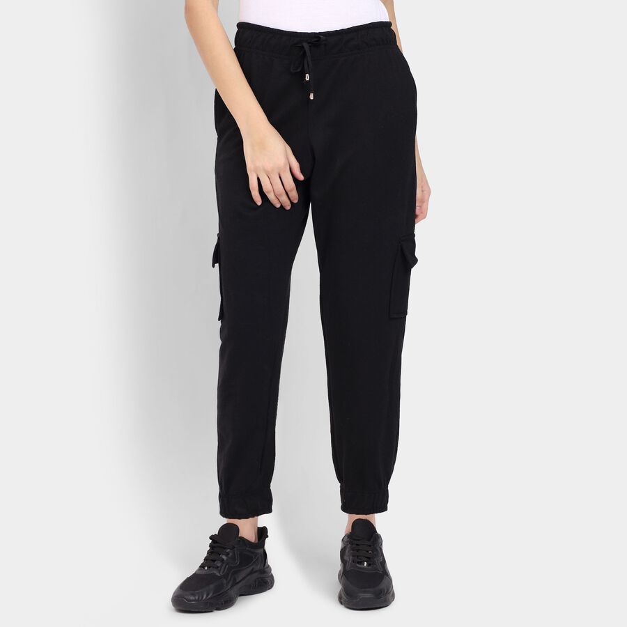 Ladies' Track Pants , काला, large image number null