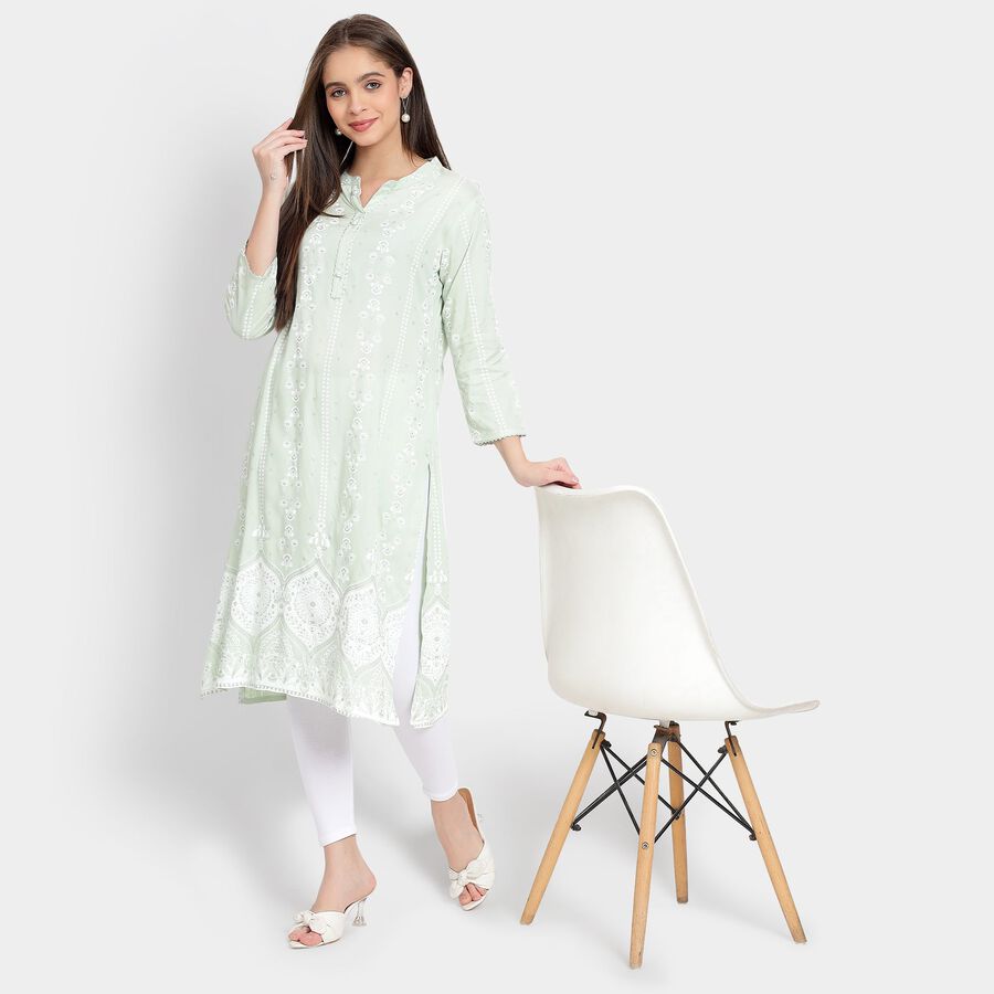 Ladies' Kurta, Light Green, large image number null