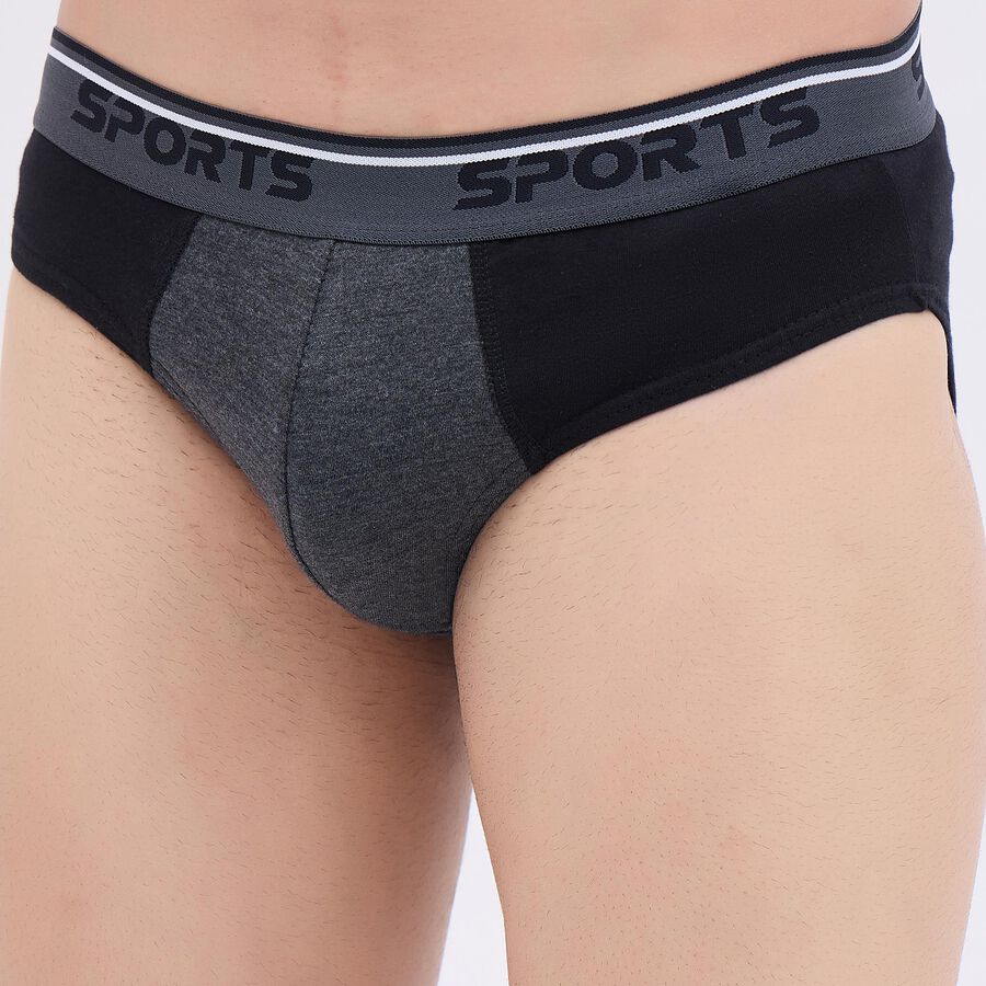 Men's V-Cut Briefs, Light Grey, large image number null