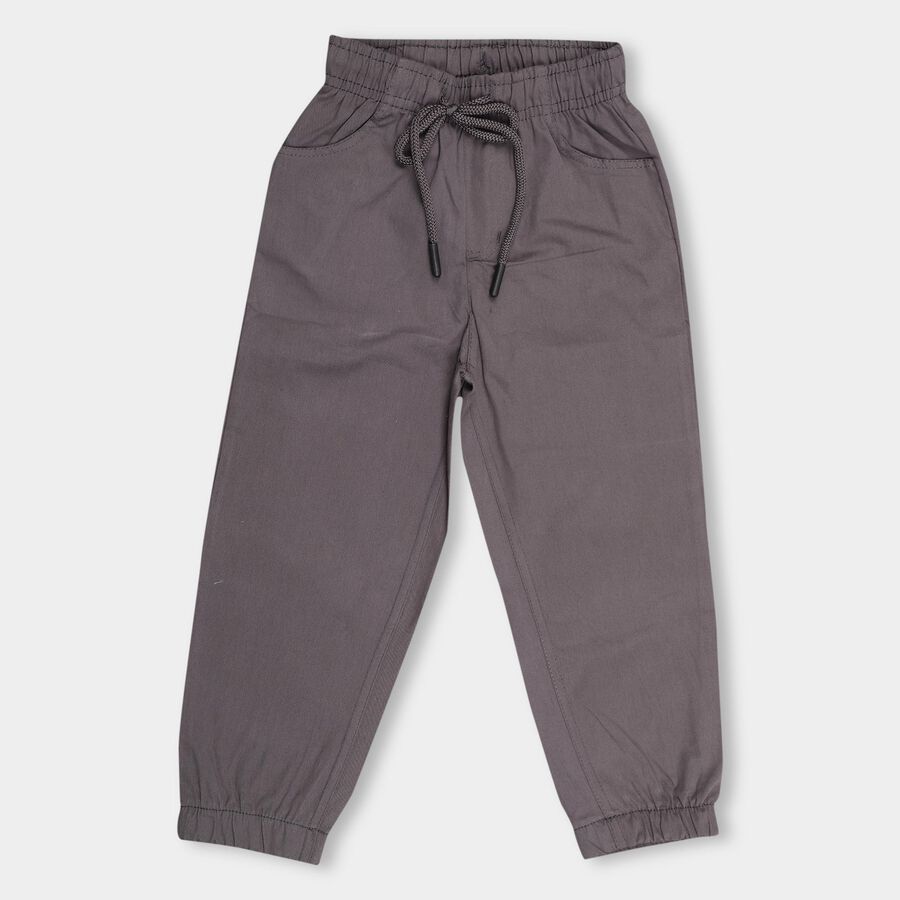Boys' 100% Cotton Basic Five Pockets Trouser , Charcoal, large image number null