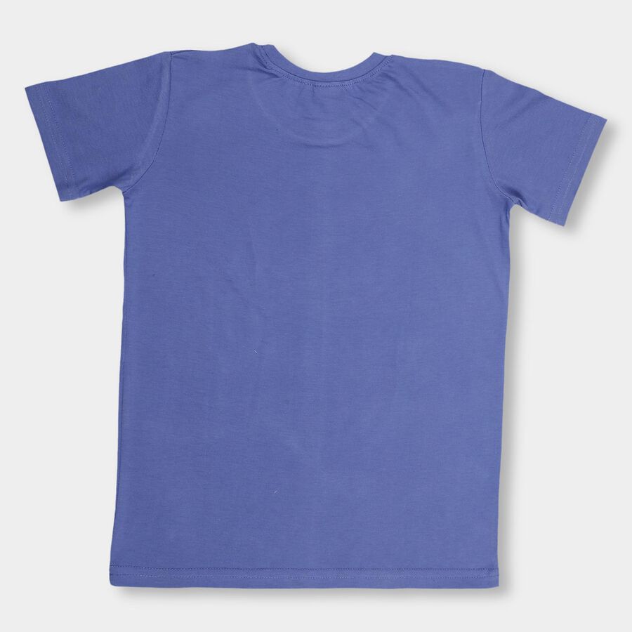 Boys' Half Sleeves T-Shirt , Mid Blue, large image number null