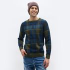 Men's Muted Brown Knitted Beanie Cap, भूरा, small