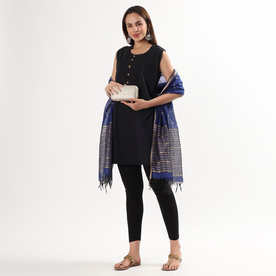 Ladies' Regular Dupatta, Royal Blue, large image number null
