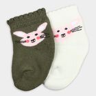 Infant's Socks (Pack of 2), Light Green, small
