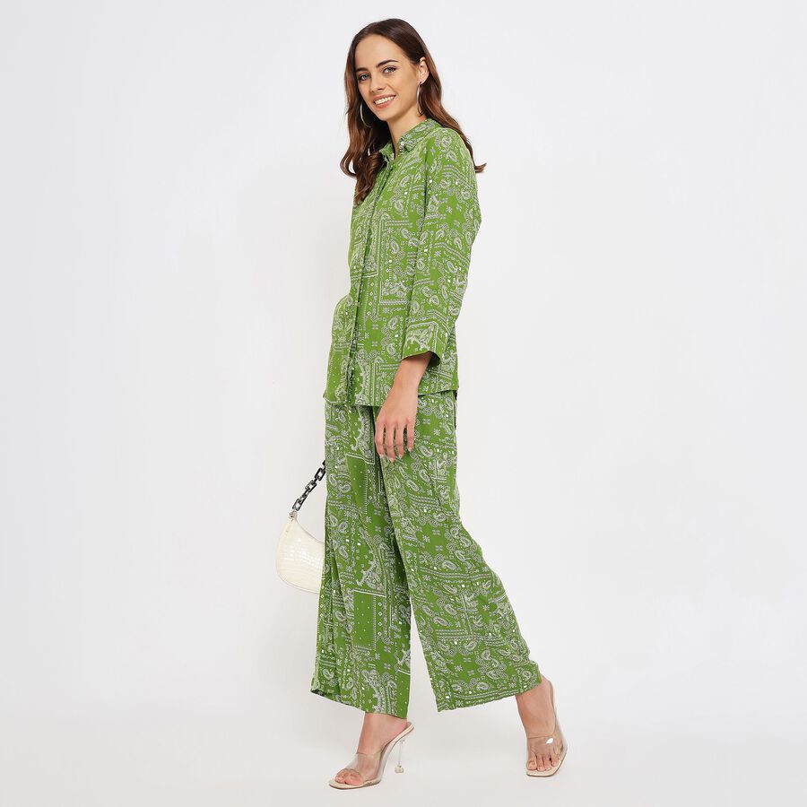 Ladies' Co-ord set , हल्का हरा, large image number null