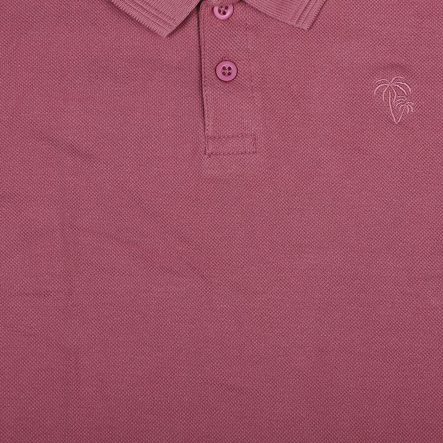 Boys Bright Pink Round Neck Casual Half Sleeve T-Shirt, Pink, large