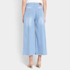 Washed Mid Rise Flared Jeans, Light Blue, small image number null