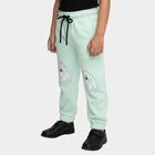 Boys Mint Green Cartoon Printed Elastic Waist Pyjama, हल्का हरा, small image number null