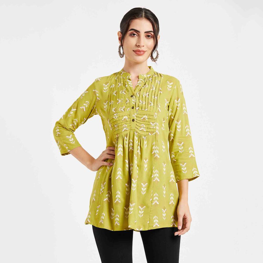 Printed Kurta, Olive, large image number null